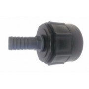 1" (25mm) - IBC Connector with Barbed PVC Hosetail Connector
